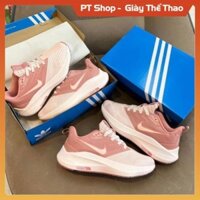 GIÀY SNEAKER NI.KE ZOM WATER SHELL ĐỘN ĐẾ HỒNG ĐẤT , GIẦY THỂ THAO NỮ NIKE. HỒNG CHẠY BỘ TẬP GYM PT SHOP