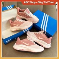 GIÀY SNEAKER NI.KE ZOM WATER SHELL ĐỘN ĐẾ HỒNG ĐẤT , GIẦY THỂ THAO NỮ NIKE. HỒNG CHẠY BỘ TẬP GYM