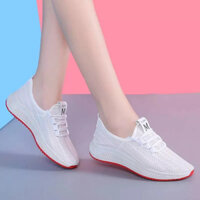 Giày sneaker nữ đế đỏ thoáng khí mùa hè