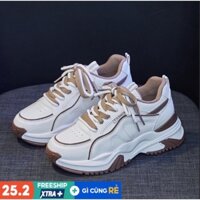 Giày Sneaker nữ độn đế cao cấp phối màu trẻ trung G102