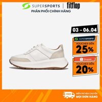 Giày Sneaker Nữ Fitflop F-Mode Leather/Suede Flatform - Trắng  - FR1-194