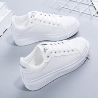 GIÀY SNEAKER NỮ, GIÀY THỂ THAO NỮ ĐỘN ĐẾ 3 PHÂN MÀU TRẮNG 1990 PHỐI DA SIÊU ĐẸP