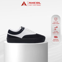 Giày Sneaker thể thao Ancol Heron Stone Da U.M, Vải Canvas,cho nam nữ dễ phối đồ bảo hành chính hãng