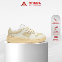Giày Sneaker thể thao Ancol Xtreme Retro Rope DA BÒ đế cao êm chân, dễ phối đồ,Bảo Hành chính hãng