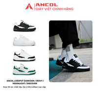 Giày Sneaker thể thao Ancol (Chính hãng - Bảo hành trọn đời) Losofut Darkoon Da Ultra M.100%, đế cao êm chân, dễ phối đồ