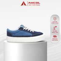 Giày Sneaker thể thao Ancol Street Denim, Vải bò 100%, thời trang , tăng chiều cao