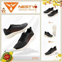 Giày Sneaker Thể Thao Nam Đen Full NESTY Kiểu Dáng Basic Đế EVA mềm mại mã NESTY-02