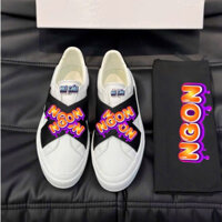 Giày Sneaker Thể Thao Nam Nữ Màu Trắng,Giày Lười Dấu Nhân Fullbox size 35-43(tặng miếng da)