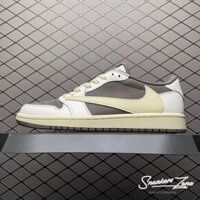 Giày Sneaker Travis Scott x Jd1 Low Reverse Mocha Màu Nâu Trắng Cổ Thấp Sneakers World