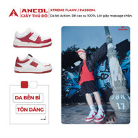 Giày Sneaker unisex  Ancol Xtreme Flamy vs Passion DA BÒ 100%, giày thể thao nam nữ êm chân, dễ phối