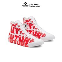 Giày Sneaker Unisex cổ cao đỏ trắng Converse Chuck Taylor All Star Create Future - 168554V