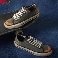 Giày Sneaker Vải Nam DINCOX D Ấn Tượng Kaki Wash Canvas Jean . ' ' .