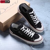 Giày Sneaker Vải Unisex DINCOX D21 Phong Cách Ấn Tượng Black - UC-A0E3-3522