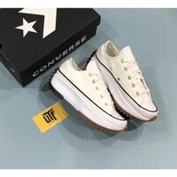 Giày Sneaker_Converse Run Star hike vải độn đế cao, Giày CV Cổ  Thấp Đế Tăng Chiều Cao Nam Nữ