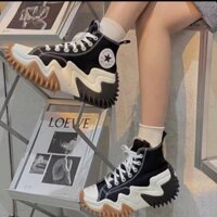 Giày Sneaker_Converse Run Star Motion vải độn đế cao, Giày CV Cổ Cao Đế Tăng Chiều Cao Nam Nữ