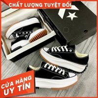 Giày Sneaker_Converse Run Star hike vải độn đế cao, Giày CV Cổ  Thấp Đế Tăng Chiều Cao Nam Nữ
