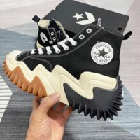 Giày Sneaker_Converse Run Star Motion vải độn đế cao, Giày CV Cổ Cao Đế Tăng Chiều Cao Nam Nữ