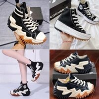 Giày Sneaker_Converse Run Star Motion vải độn đế cao, Giày CV Cổ Cao Thấp Đế Tăng Chiều Cao- hack dáng Nam Nữ