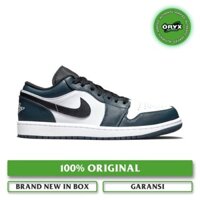 Giày sneaker*_NIKE/AIRJORDAN 1 Low White / Armoury Navy / Dark Teal / Black Chất lượng cao