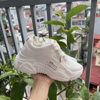 Giày sneakers nữ đế cao chất da đẹp S15 Hot Trend , mới nhất 2020 HAPU (trắng, kem)