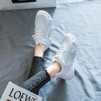 Giày sneakers nữ đế cao chất da đẹp Hot Trend , mới nhất 2021