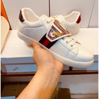 Giày Sneakers Thể Thao Nam Nữ Gót Đen Đỏ Kim Tuyến full size 35-43