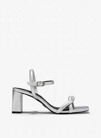 Giày strappy sandals block heel - SDN 0777 - Màu bạc