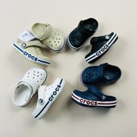 Giày sục Cross trẻ em , dép cross cho bé kiểu basic màu trơn 4 màu có chữ size từ C7-J3 windy baby