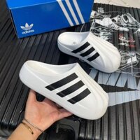 Giày sục đạp gót đúc nguyên khối ADIFOM chống nước, Sục Adidas Adifom Superstar cao 4cm, hottrend 2025,full size nam nữ