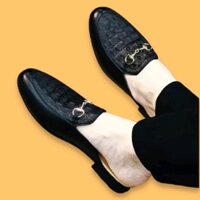 Giày sục Giày lười nam hàn quốc in vân cá sấu 3D sang trọng lịch lãm VNG06