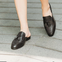 giày sục nam da bò, làm thủ công bỏa hành 1 năm - T26