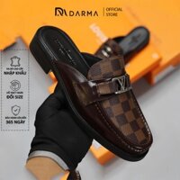 Giày sục nam đi làm hàng hiệu Quảng Châu cao cấp DARMA sục nam da bò không gót đế khâu chất lượng đẳng cấp sang trọng