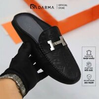 Giày Sục Nam Hở Gót Công Sở Đẹp Hàng Hiệu Cao Cấp DARMA Sục Da Bò Trẻ Trung Sang Trọng Đẳng Cấp