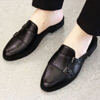 Giày sục nam mùa hè MonkStrap có 2 khuy da lì siêu mềm, thời trang mã L218