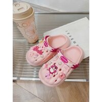 🍁Giày sục nhựa đính ticker dành cho bé