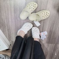 🐥Giày sục nhựa nữ kiểu dáng đơn giản cao 5p