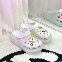 Giày Sục Nữ Crocs Classic Đế Cao 6cm. Dép Sục Nữ Quai Hậu Siêu Êm