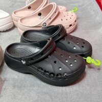Giày Sục Nữ Crocs Classic Đế Cao 6cm. Dép Sục Nữ Quai Hậu Siêu Êm