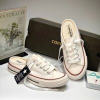 Giày sục nữ đạp gót 𝗖𝗼𝗻𝘃𝗲𝗿𝘀𝗲 1970s màu trắng cao cấp ❤️ Giày sục thể thao nữ cv 1970s vải canvas full box