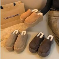 Giày Sục Nữ Đế Cao Lót Lông From Bé Mềm Mại