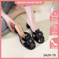 Giày sục nữ sandal quai rọ đế đúp 5P - G127