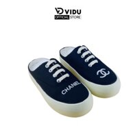 Giày sục nữ ViDu 21139 màu đen đế bánh mì độn đế thời trang