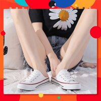 Giày Sục Vải MINSU M222 Kiểu Dáng Bata Sneaker Hàn Quốc Kết Hợp Giày Lười Slip On Không Gót HOT 2021 Đơn Giản Cho Bạn Nữ