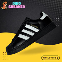 Giày Superstar XLG Black, Superstar Sò Đen Sọc Trắng - Dino.Sneaker99