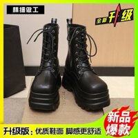 Giày tăng chiều cao cosplay mới 20cm, giày đế dày giảm cân 9cm, bốt ngắn phong cách Anh, bốt cao gót phong cách hot girl, bốt xe máy