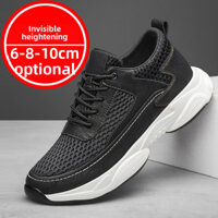 Giày tăng chiều cao nam vô hình 8cm, đế dày thoáng khí, giày thể thao flyknit, giày tăng chiều cao nam 6, giày bố