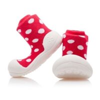 Giày tập đi Attipas POLKA DOT RED dành cho bé, Hàn Quốc(AD06)