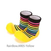 Giầy  tập đi Attipas RAINBOW  YELLOW dành cho bé, Hàn Quốc(AR05)