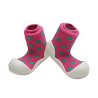 Giầy tập đi cho bé Attipas Polka Dot Pink AD03