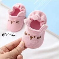 Giày Tập Đi Cho Bé Thời Trang Mùa Hè Hoạt Hình Đế Mềm Giày Len Cho Bé 0-1 Tuổi